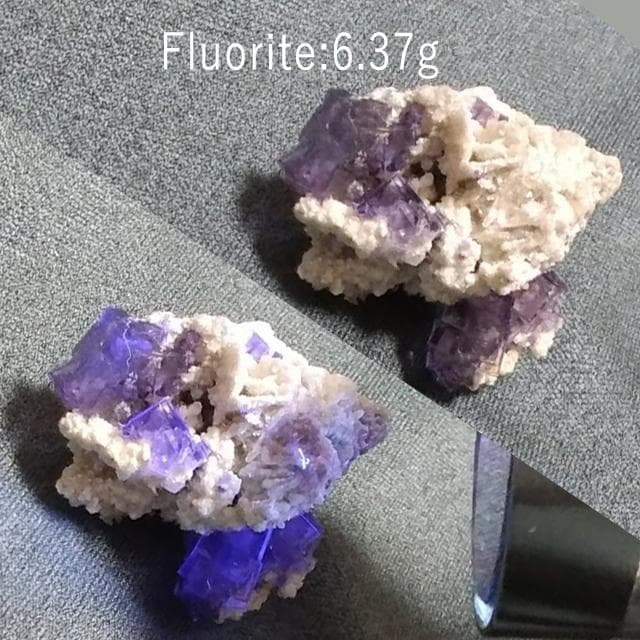 6.37g　貴婦人風フローライト　鉱物標本　フローライト