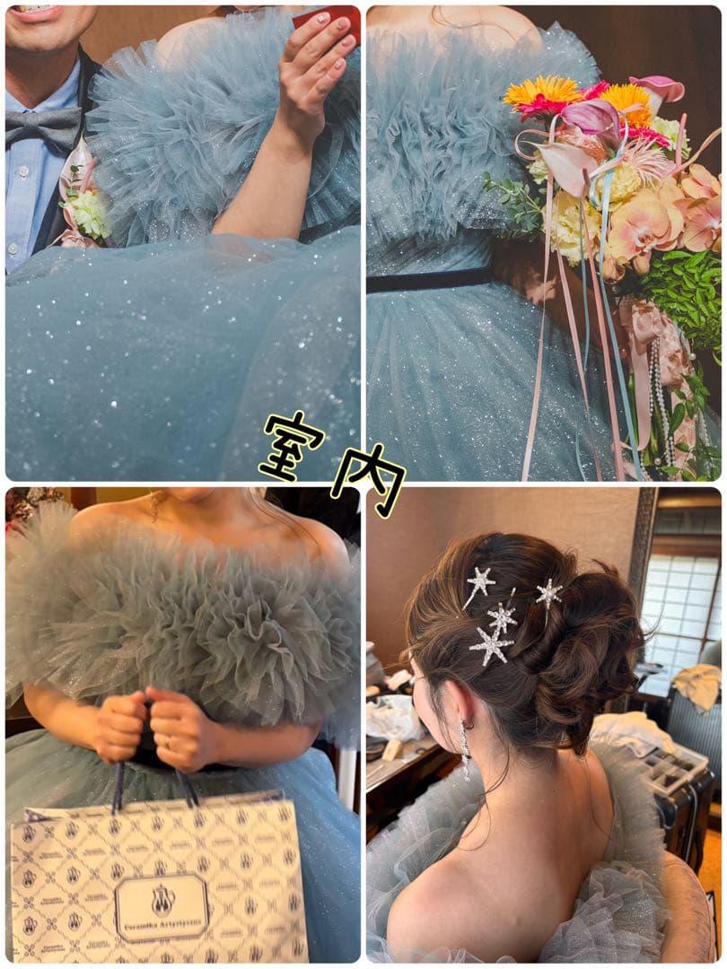 【ちかまる】キキ風 水色ドレス YNS WEDDING