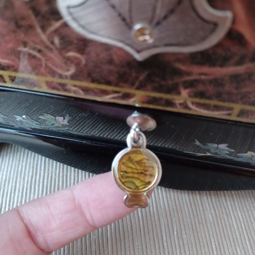 宝石箱　小物収納　螺鈿細工 漆器　工芸品　鏡付き