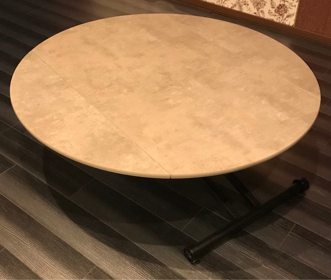 値下げ 昇降式テーブル 幅120 ガス圧 キャスターCR