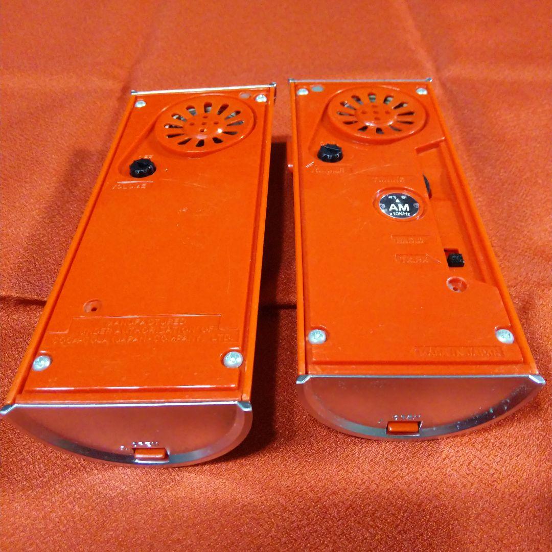 コカ・コーラ型のラジオ＆トランシーバー　2台セット