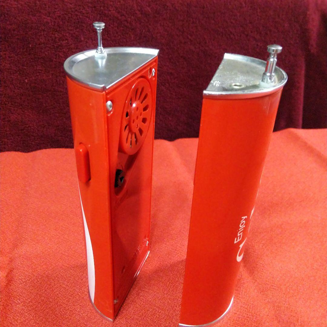 コカ・コーラ型のラジオ＆トランシーバー　2台セット