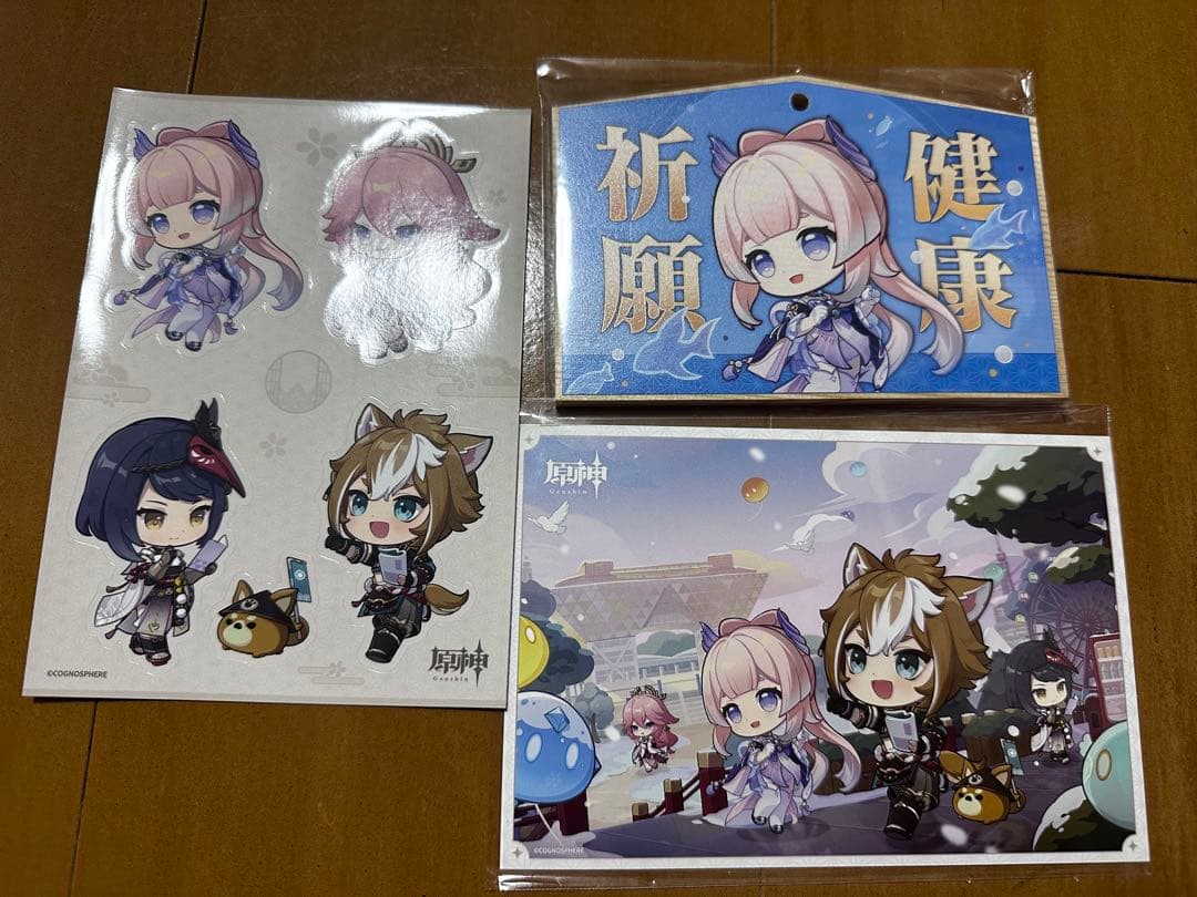 【原神】心海コミケC103特典 絵馬　ポストカード　ステッカー