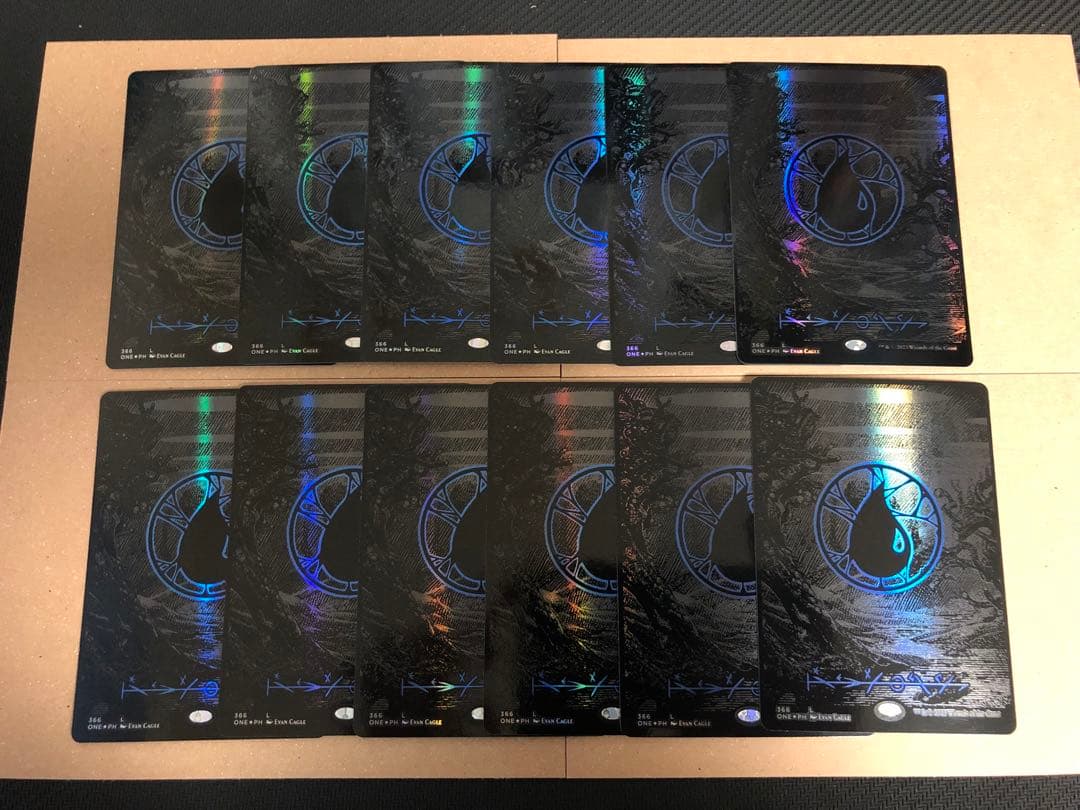 mtg オイルスリックfoil 土地　各色12枚　計60枚セット