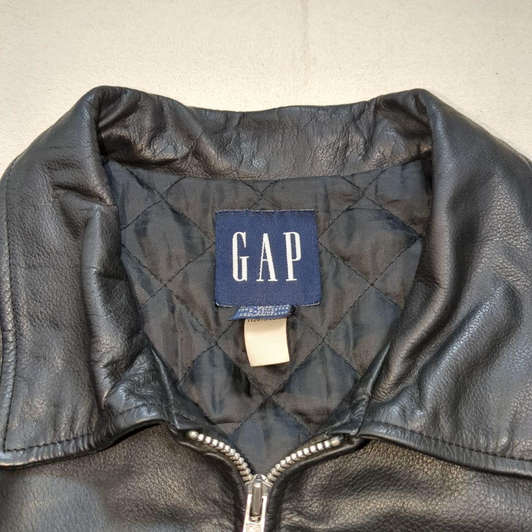 美品 オールドギャップ レザージャケット ブルゾン 牛革 XLサイズ ブラック
