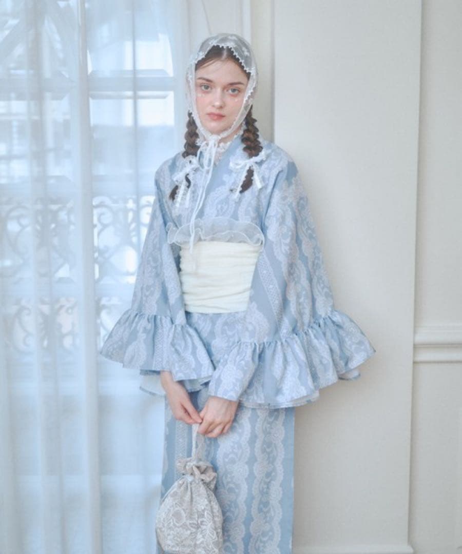 【試着のみ・完売品❣️❣️】Lovilyn ラヴィリン セパレート浴衣(帯セット)