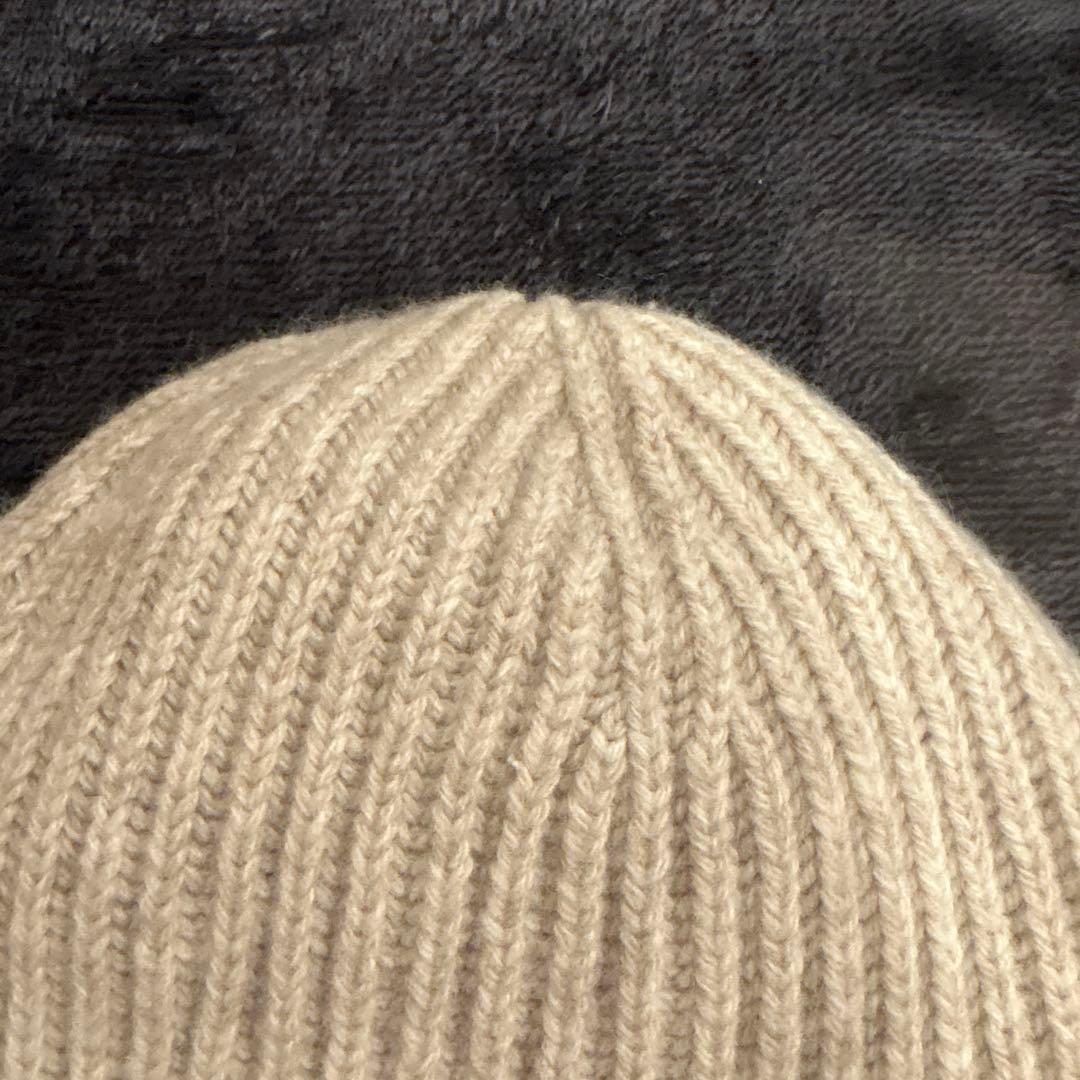 GANNI ニット帽　ベージュ