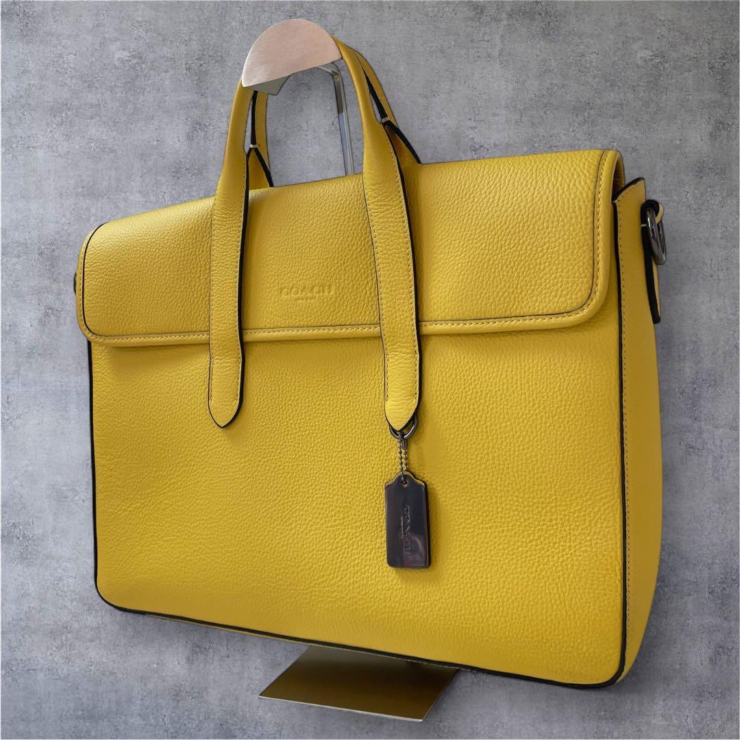 希少色　コーチ サリバン ポートフォリオ ブリーフ ビジネスバッグ　2way