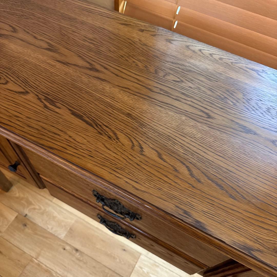 美品 アメリカ製 サイドボード オーク材 アンティーク ヴィンテージ