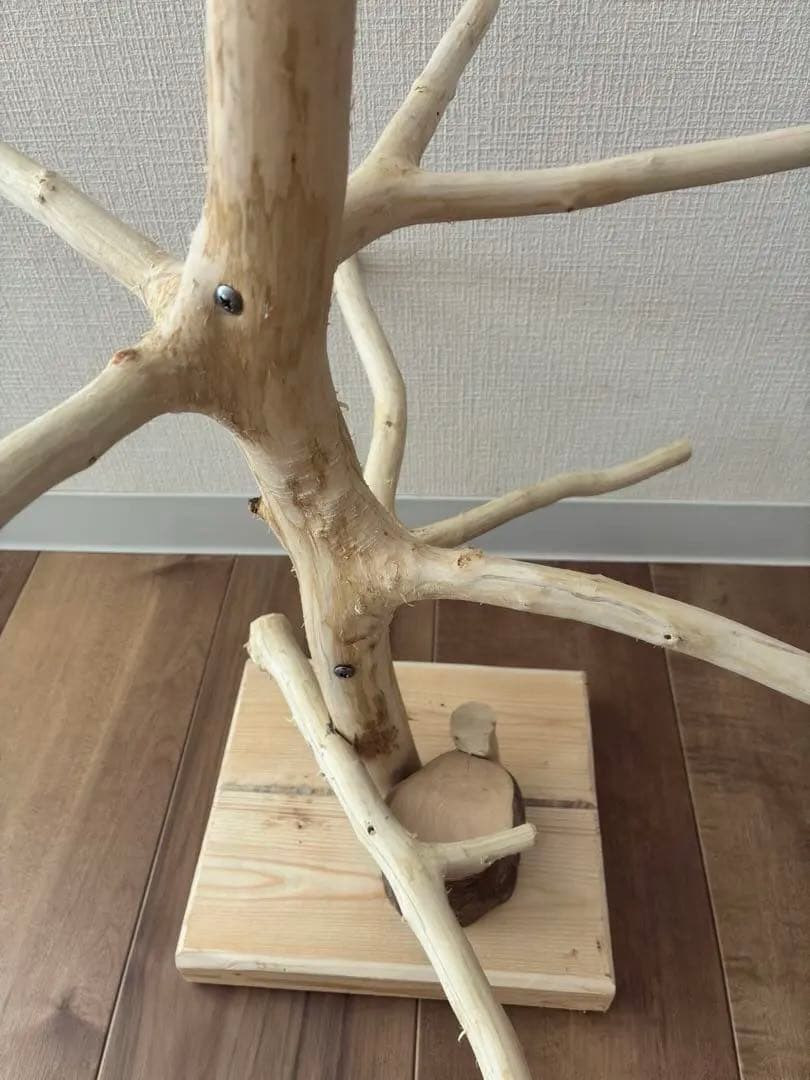 木製鳥用止まり木 ツリー型 約80cm