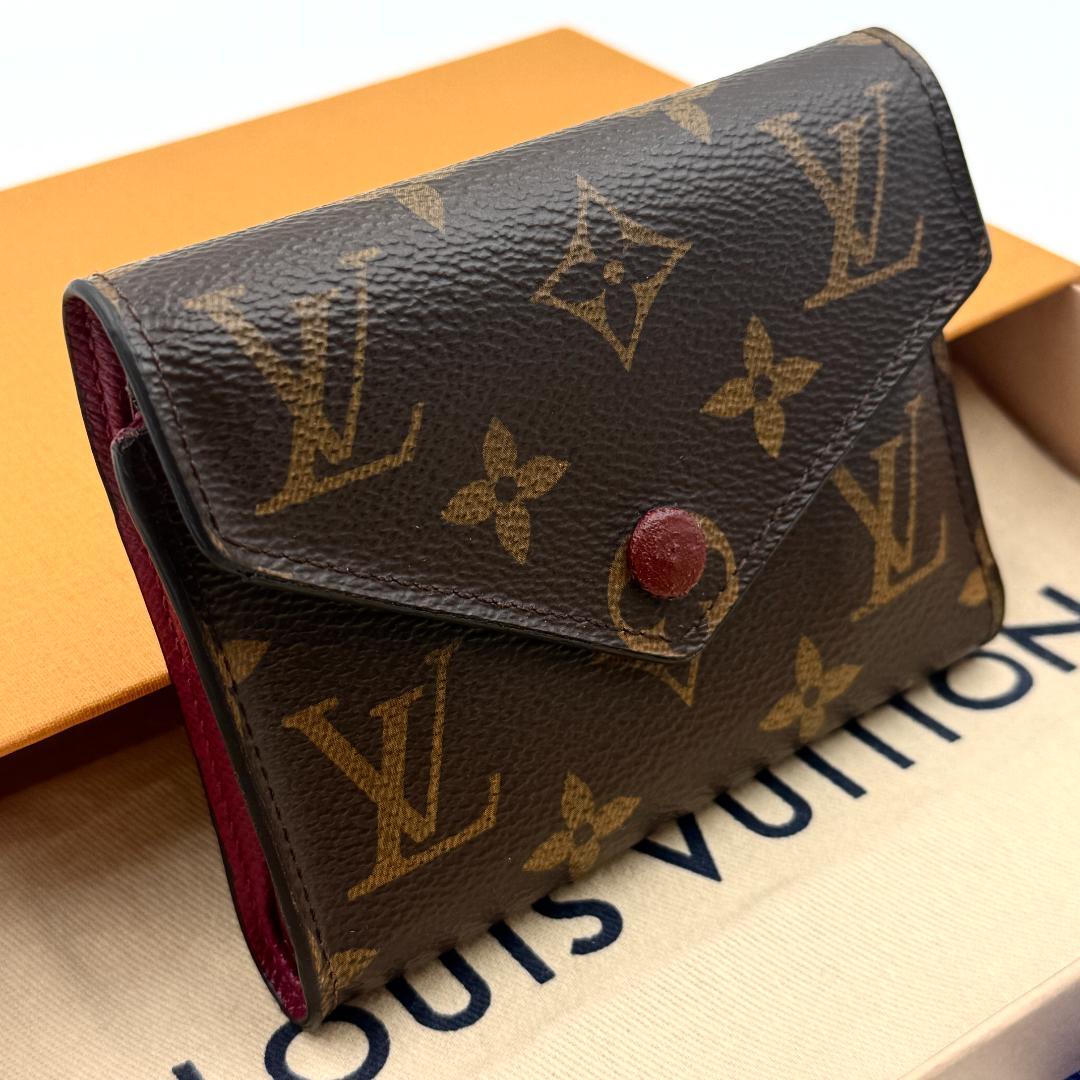 【Mさと様】ルイヴィトン モノグラム ヴィクトリーヌ フューシャ財布 ＃244