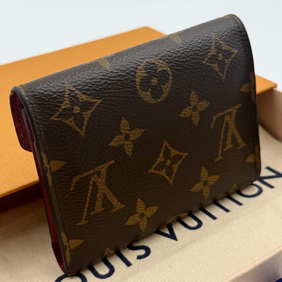 【Mさと様】ルイヴィトン モノグラム ヴィクトリーヌ フューシャ財布 ＃244