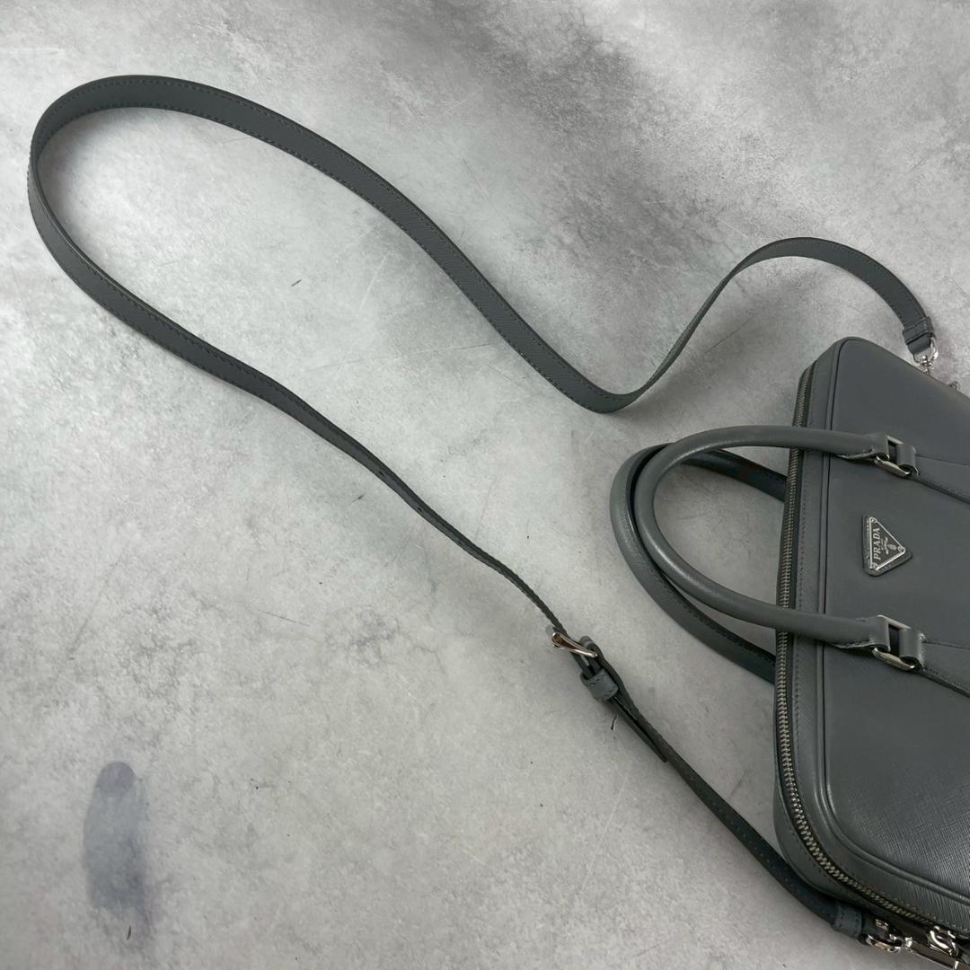 現行/極美品✨ PRADA サフィアーノレザー 2way ビジネスバッグ 鞄