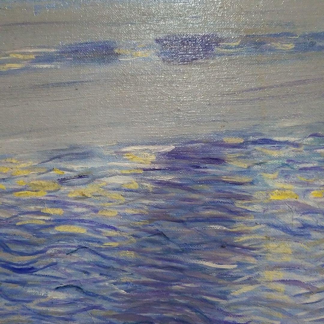 確認用　油絵　チチカカ湖