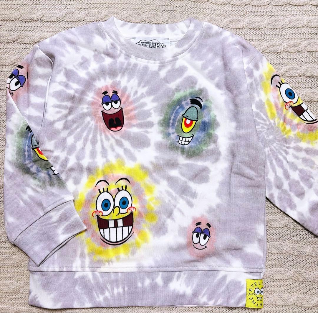 【大人気完売品】新品　SMC xスポンジボブ　タイダイ スウェット　4Y
