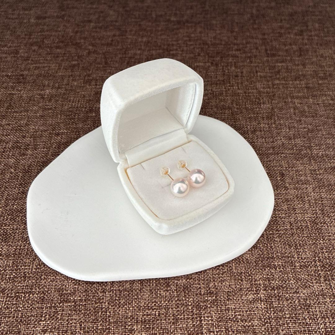 天女クラスアコヤ本真珠ピアス新品未使用ケース付き