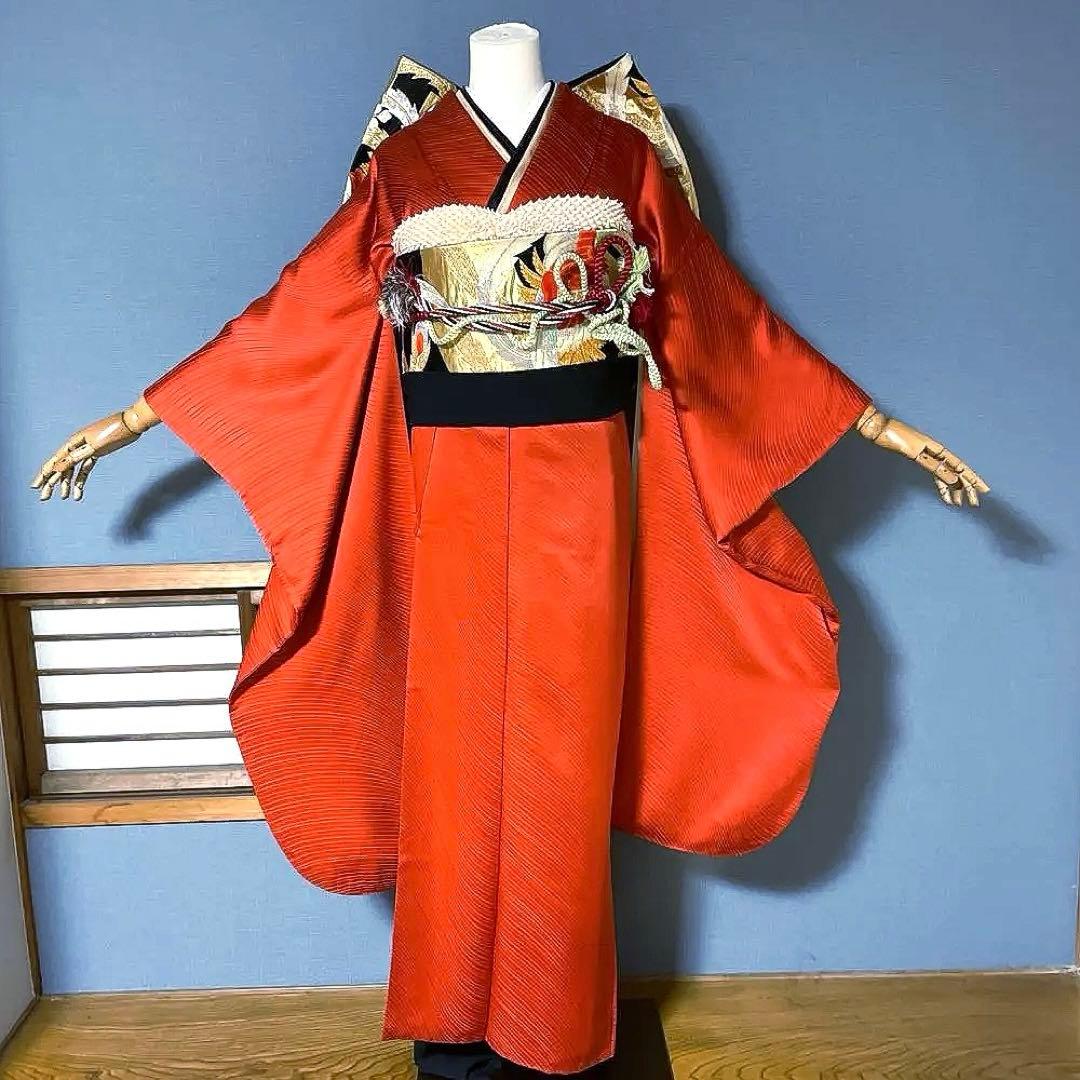 25点　振袖フルセット 手染め 新品ショール着付け道具付き　成人式振袖　振袖