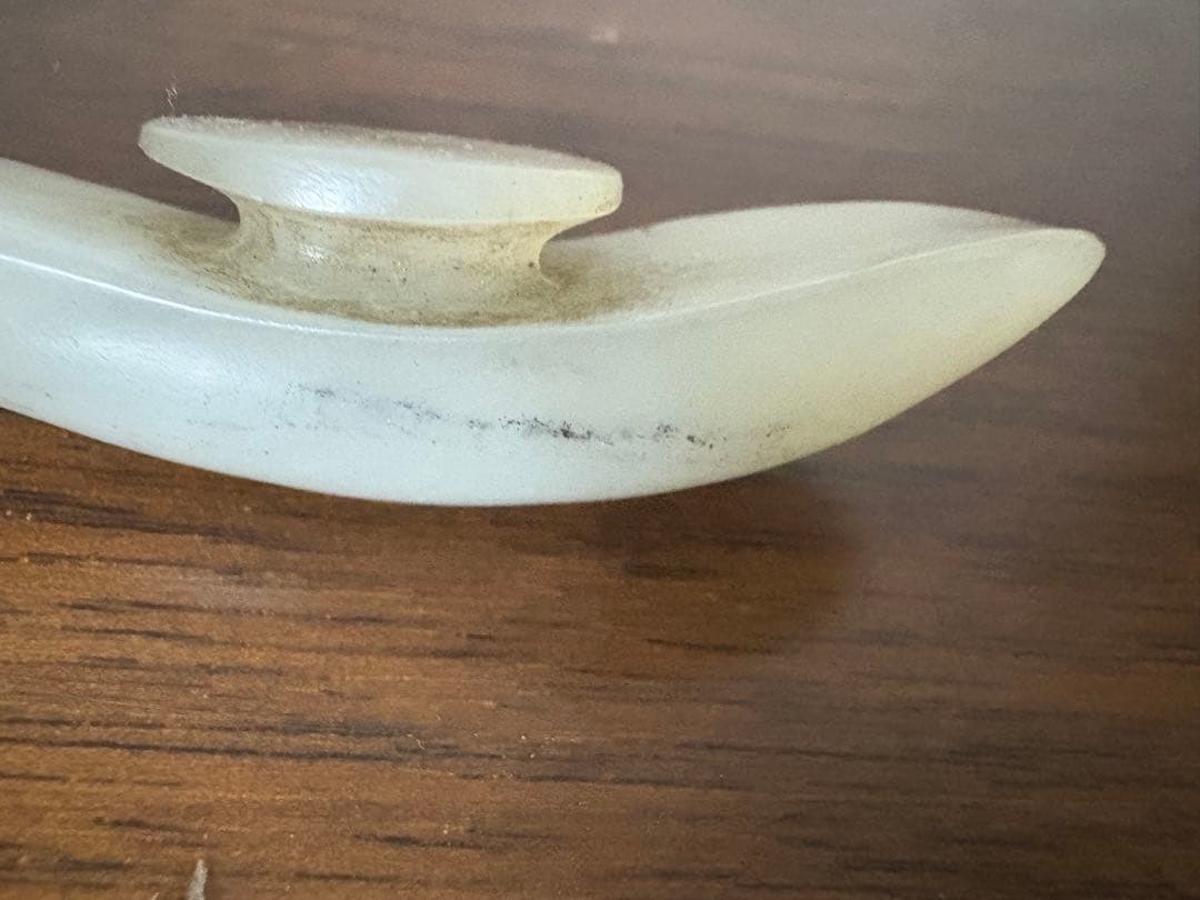 石？玉？の中国的置物　中国美術　帯勾 9cm強 27g