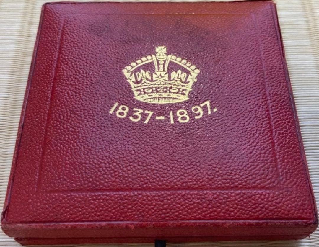 本物保証‼️1897年 ヴィクトリア女王 ダイヤモンドジュビリー 大型銀メダル