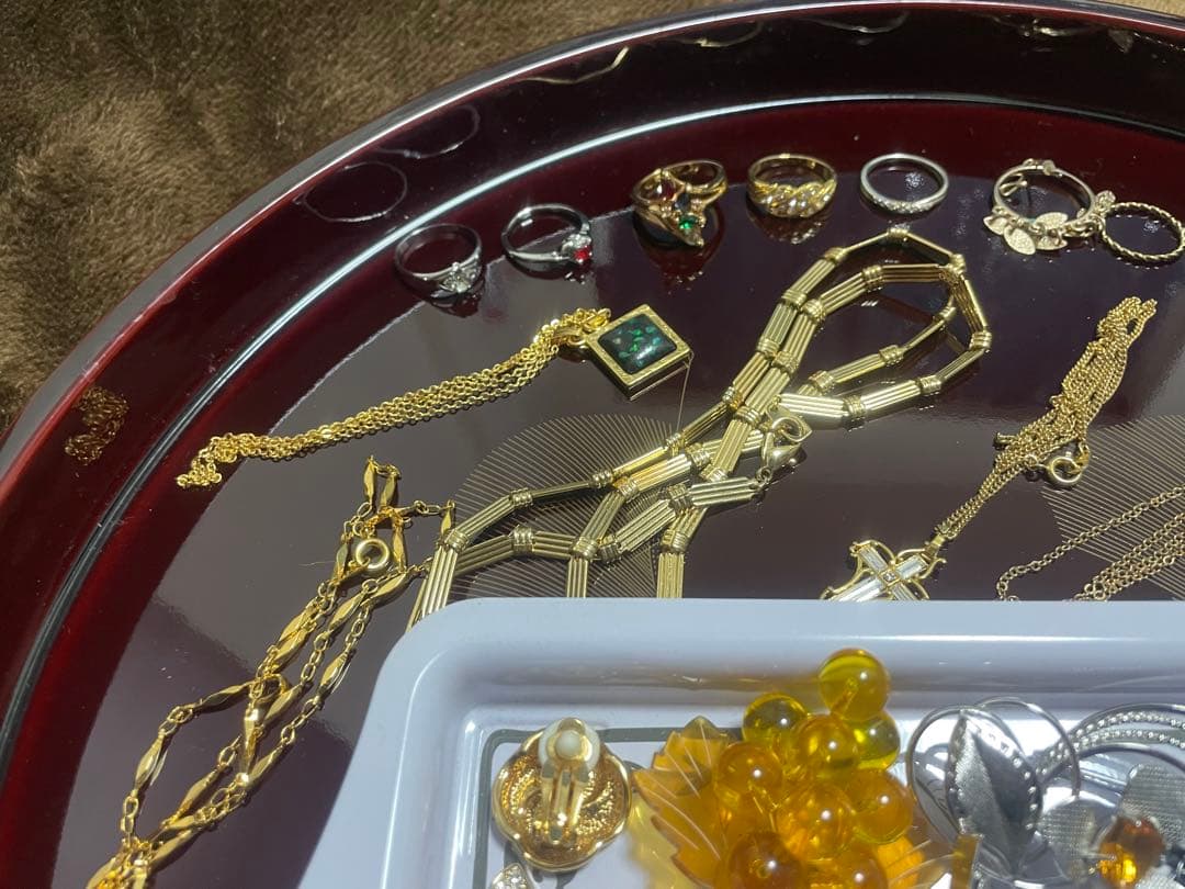 さ*☆様 遺品整理 まとめ K10 K18 指輪 ピアス ブローチ　生前整理　ア