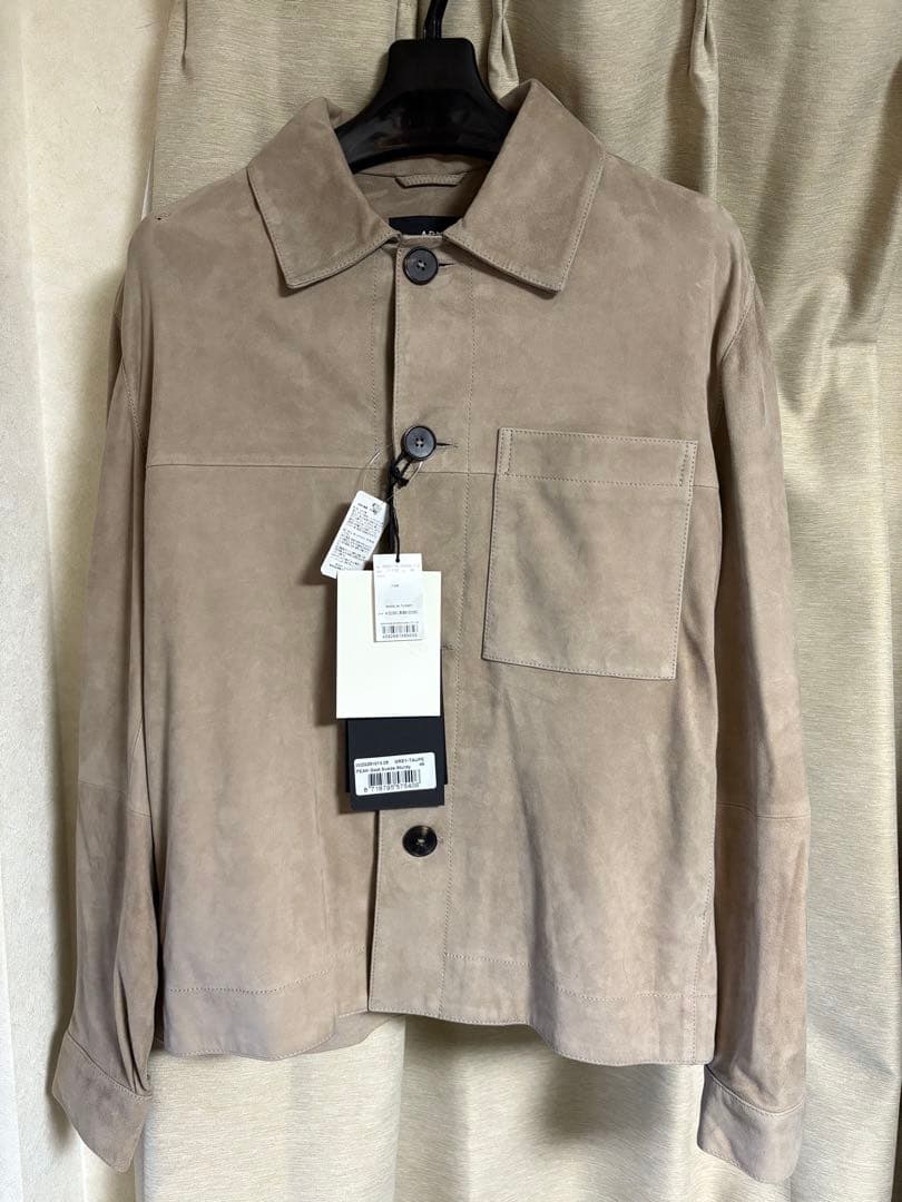 あさひまる新品未使用タグ付ARMA レザーシャツ PEAK ベージュ 46