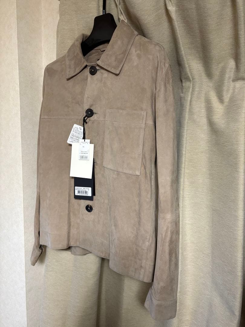 あさひまる新品未使用タグ付ARMA レザーシャツ PEAK ベージュ 46