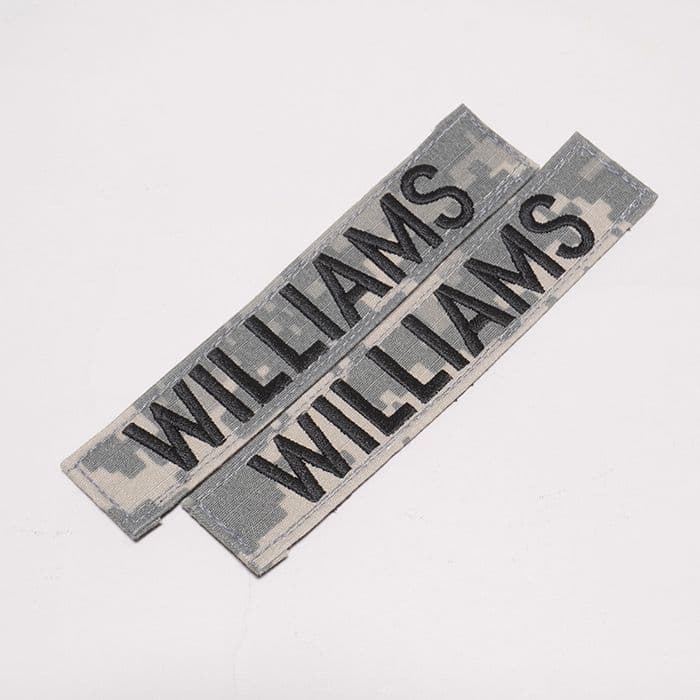 リック様用 実物ACU 帽子用階級章 & ネームワッペンセット