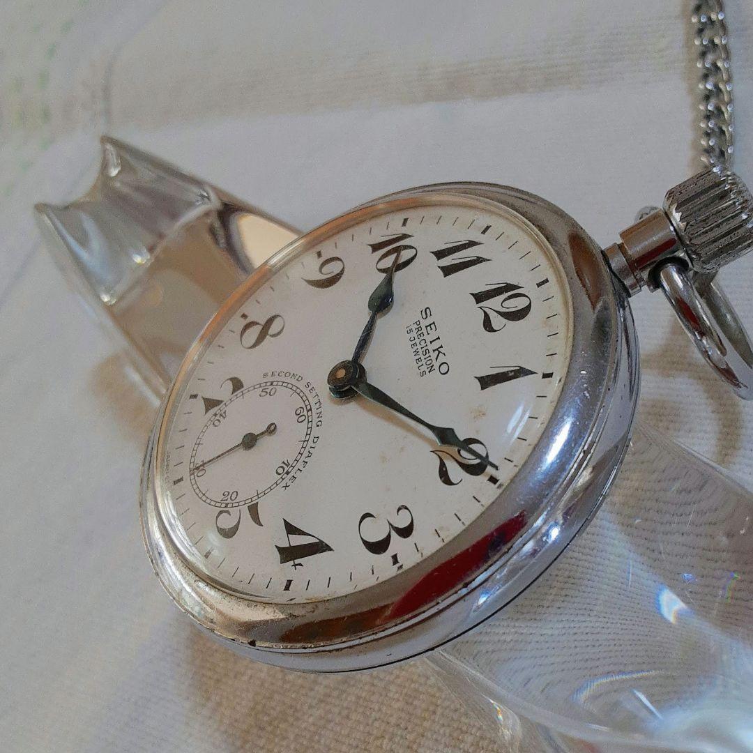 稼働品　SEIKO PRECISION 昭和42年懐中時計15 JEWELS