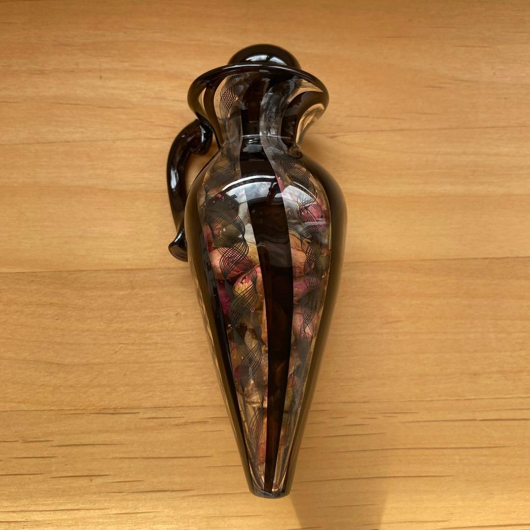 keinoglassティアキャッチャー　ドライフラワー入り