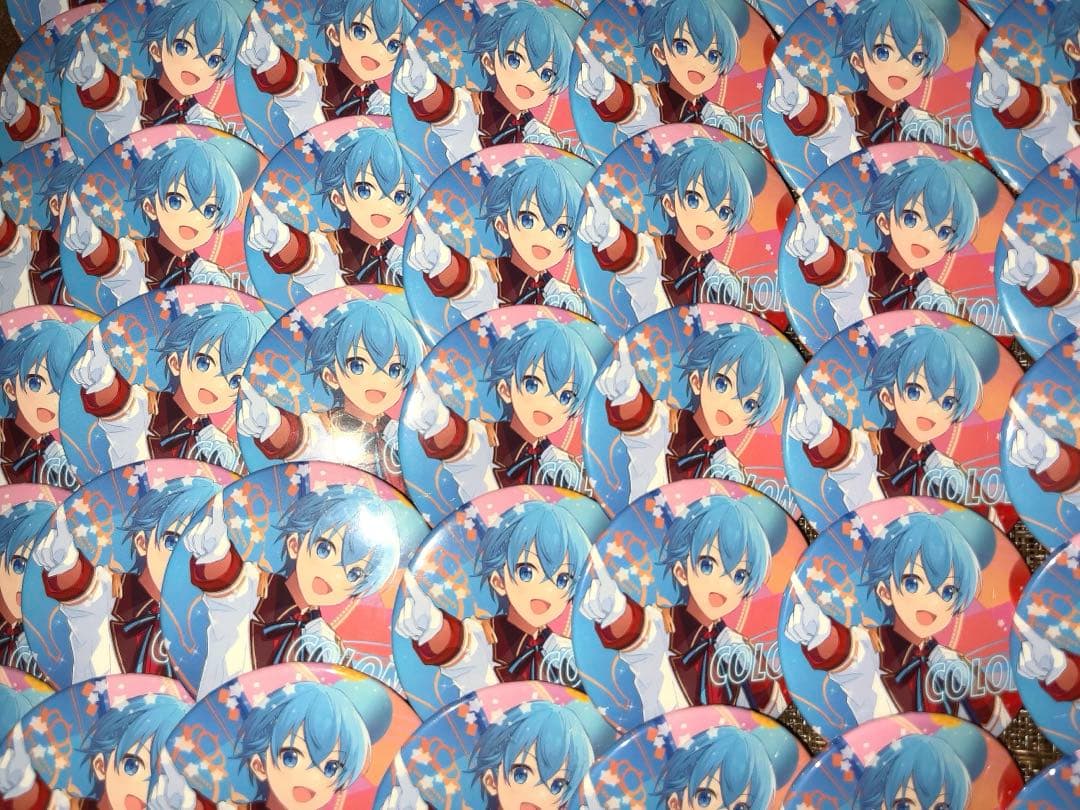 ころんくん旗持ち アリツア 缶バ81