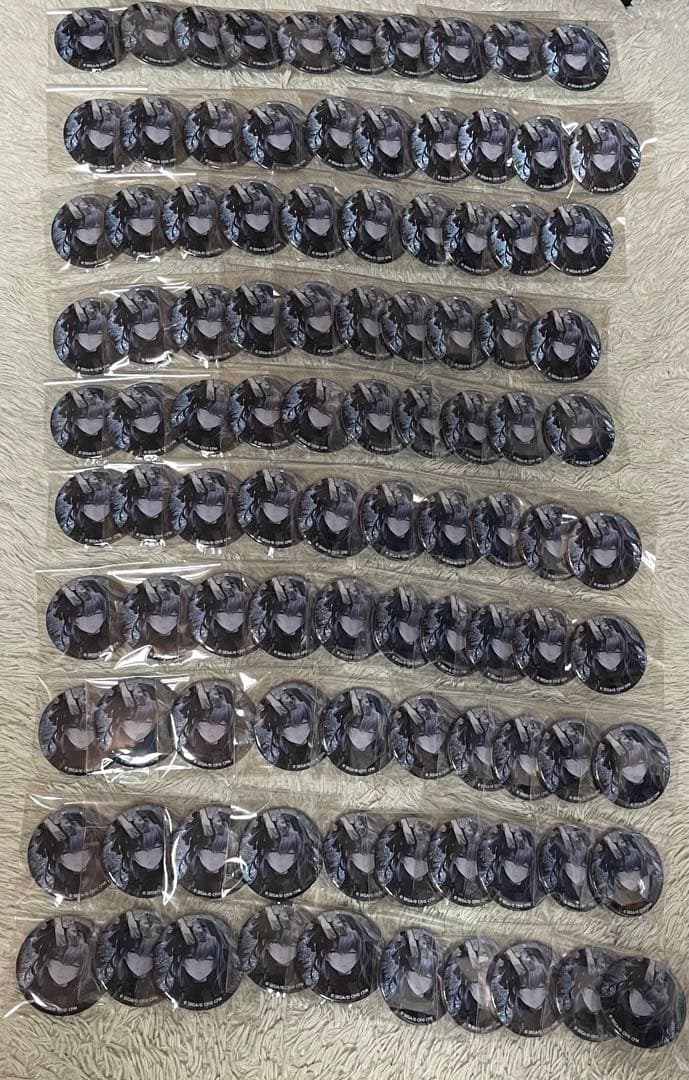 プロセカ 朝比奈まふゆ 5B グリッター缶バッジ　100個セット