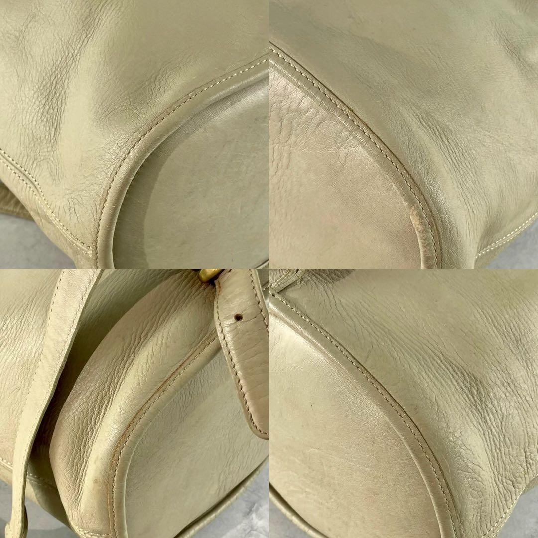 良品✨レア オールドコーチ 西口修平 ショルダーバッグ オールレザー 巾着型