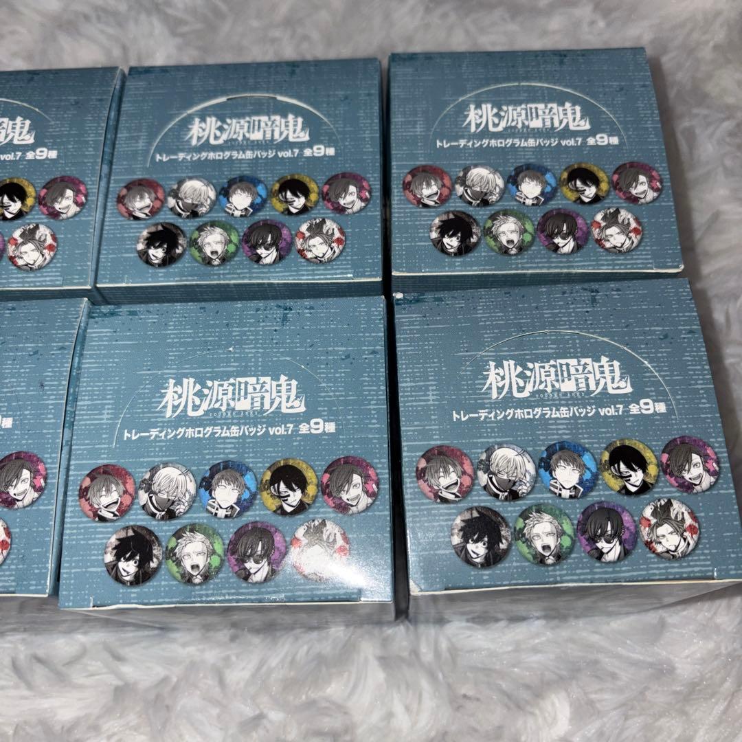 新品未開封8箱 桃源暗鬼 トレーディングホログラム缶バッジ vol.7 BOX