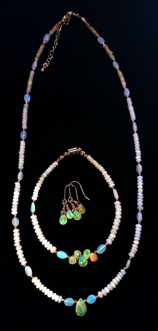 エチオピア産プレシャスオパール3点セット14kgf