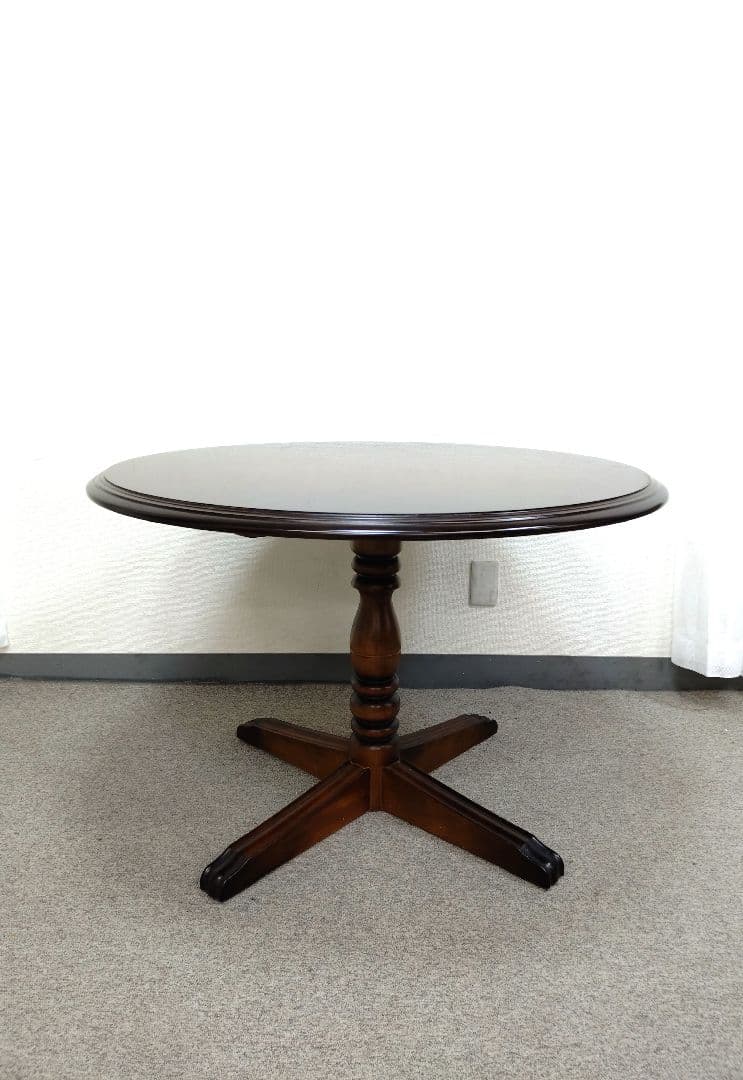 カリモク コロニアル 円形 ダイニングテーブル 円卓 コロニアルシリーズ