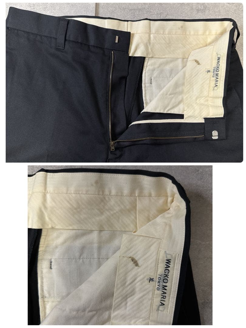 【XL】WACKO MARIA ワコマリア T/C チノトラウザーズ 黒