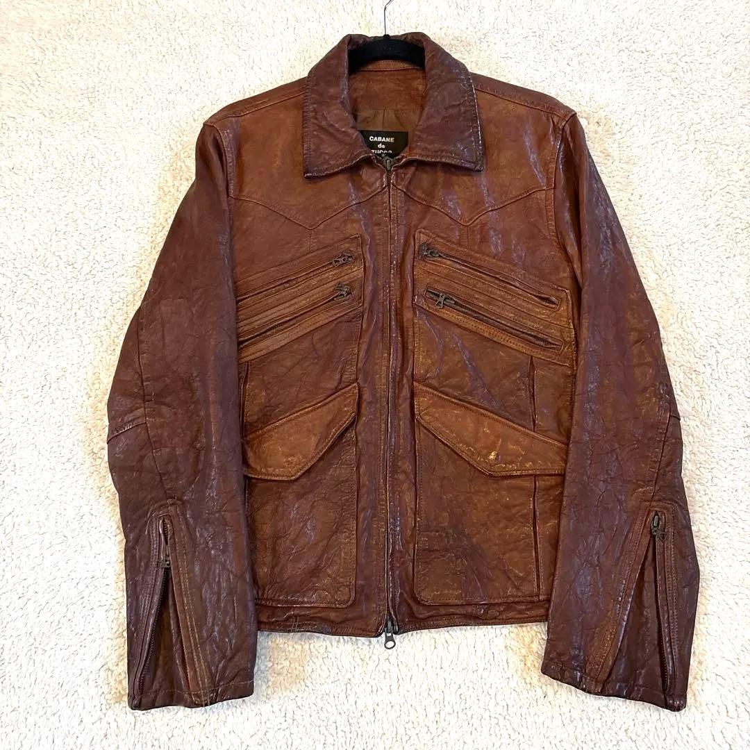 レザージャケット　フライトジャケット A-2 お探しの方に　ライダース　革ジャン