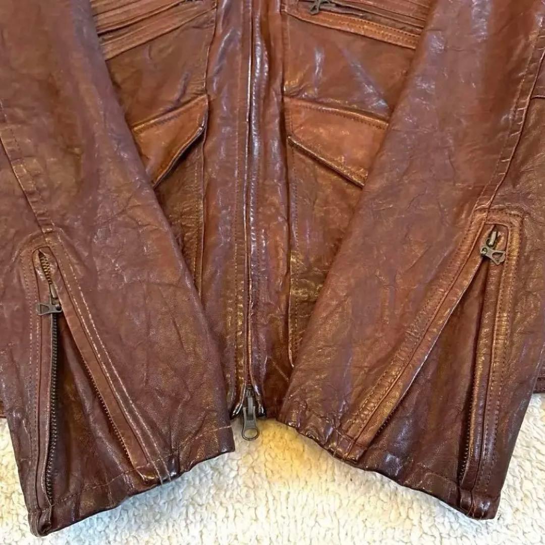 レザージャケット　フライトジャケット A-2 お探しの方に　ライダース　革ジャン