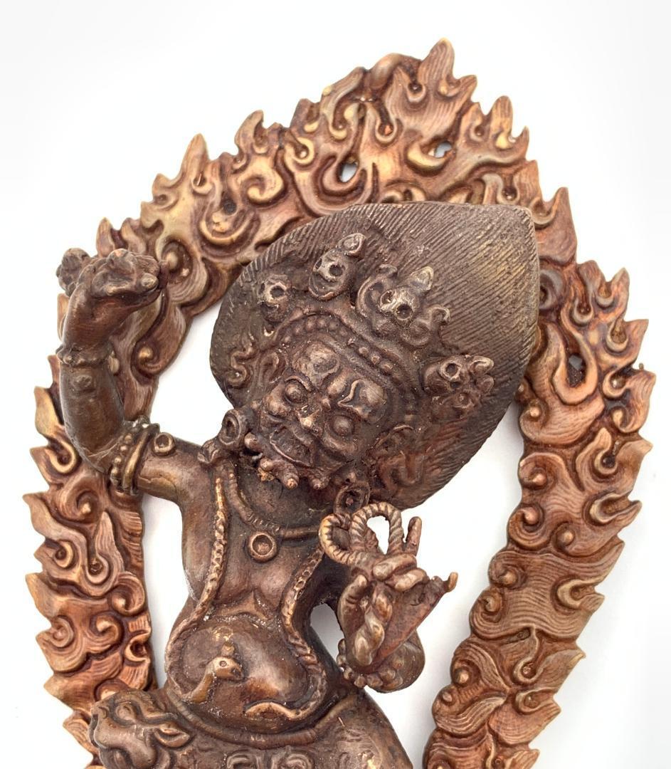 ◆ヴァジュラ・パーニ（金剛手）像◆仏教 チベット ◆アンティーク風-AZ