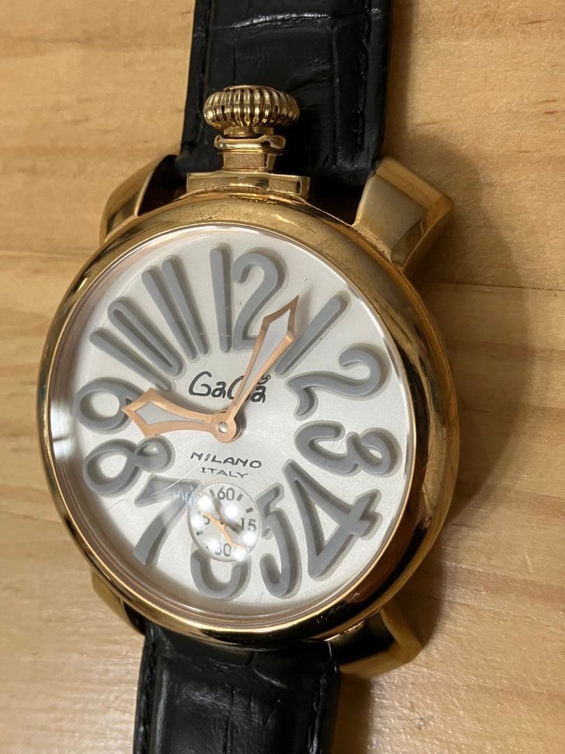 ゆ*き様 GAGAMILANO ガガミラノ 腕時計 手巻き式 マヌアーレ　稼働品