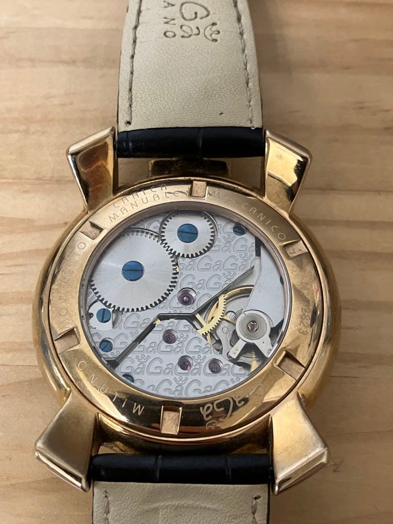 ゆ*き様 GAGAMILANO ガガミラノ 腕時計 手巻き式 マヌアーレ　稼働品