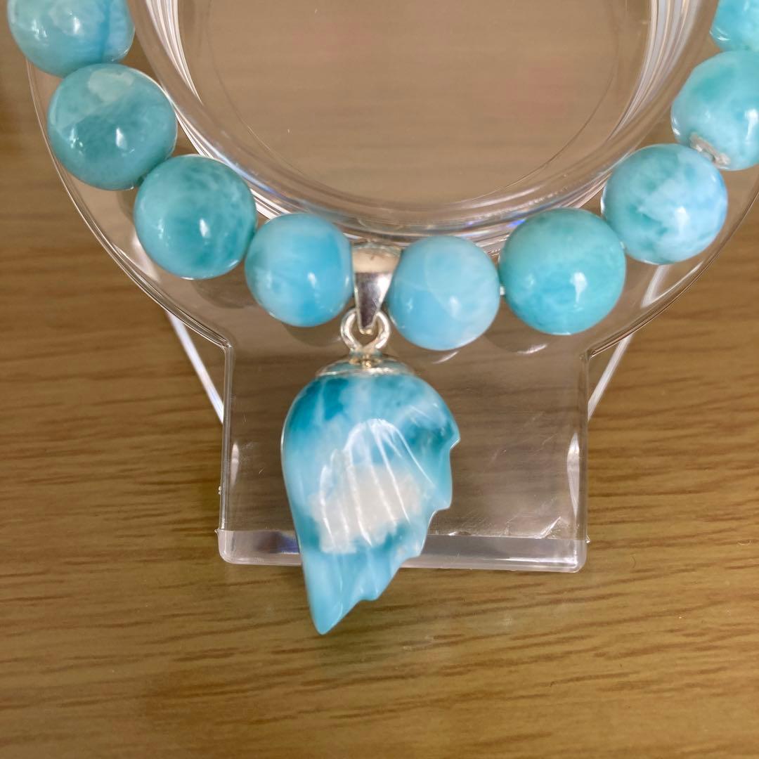 ラリマー ブレスレット チャーム付き 未使用品