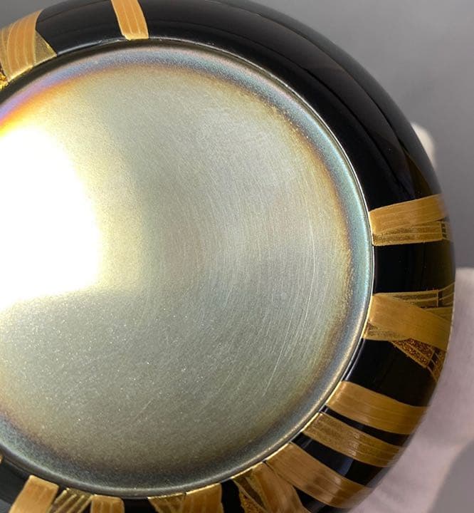 内銀木賊蒔絵平棗　呉藤穣太郎　茶道具