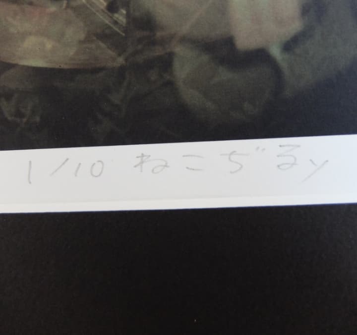 2005年ねこぢるy展　ジークレー作品　額縁入り
