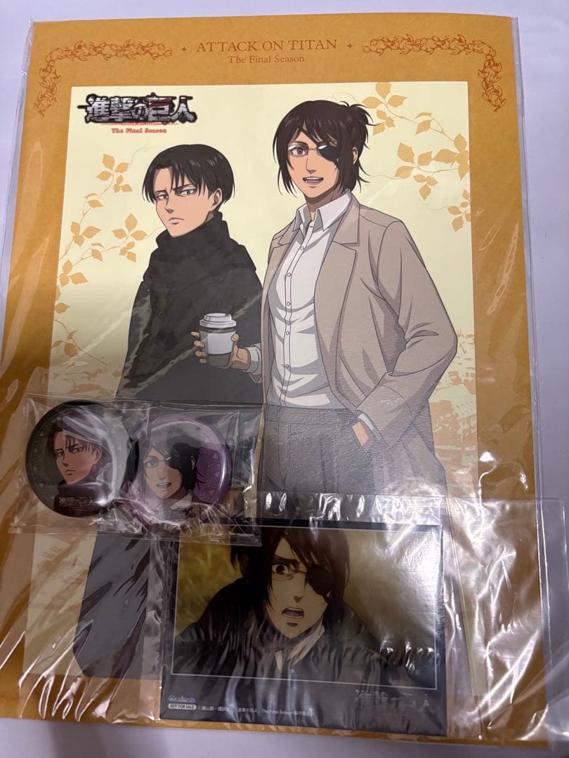進撃の巨人 アニメイト 初回Blu-ray特典 リヴァイ ハンジ アートボード他