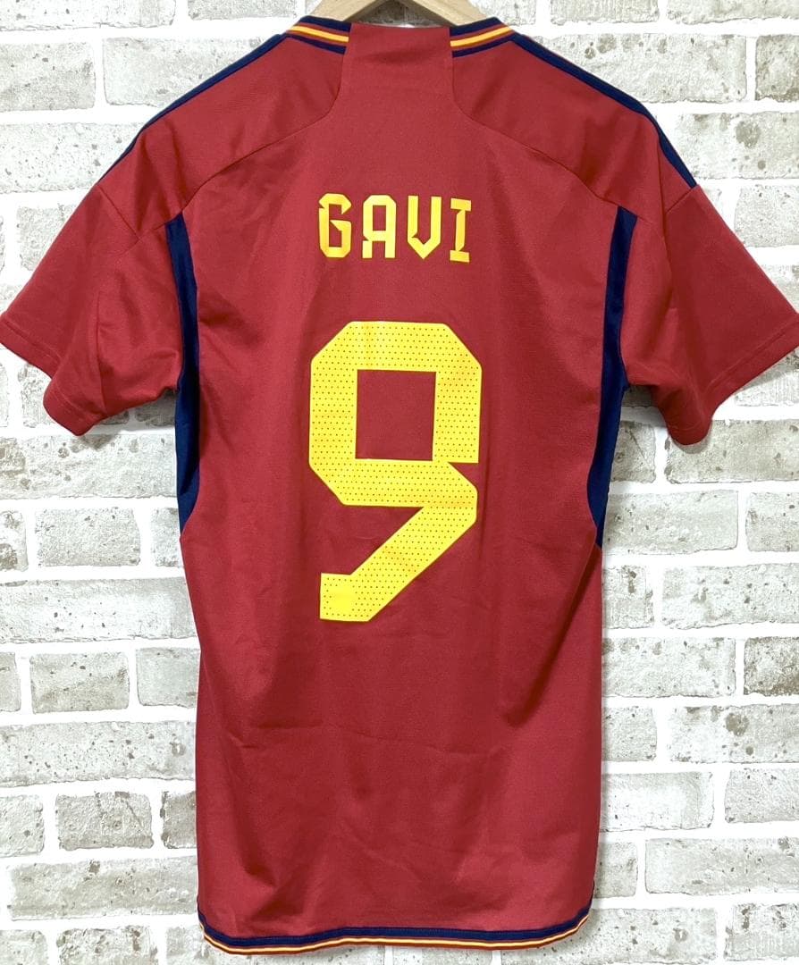 【24時間以内/匿名配送】良品 スペイン代表 ガビ 半袖 ユニフォーム Lサイズ