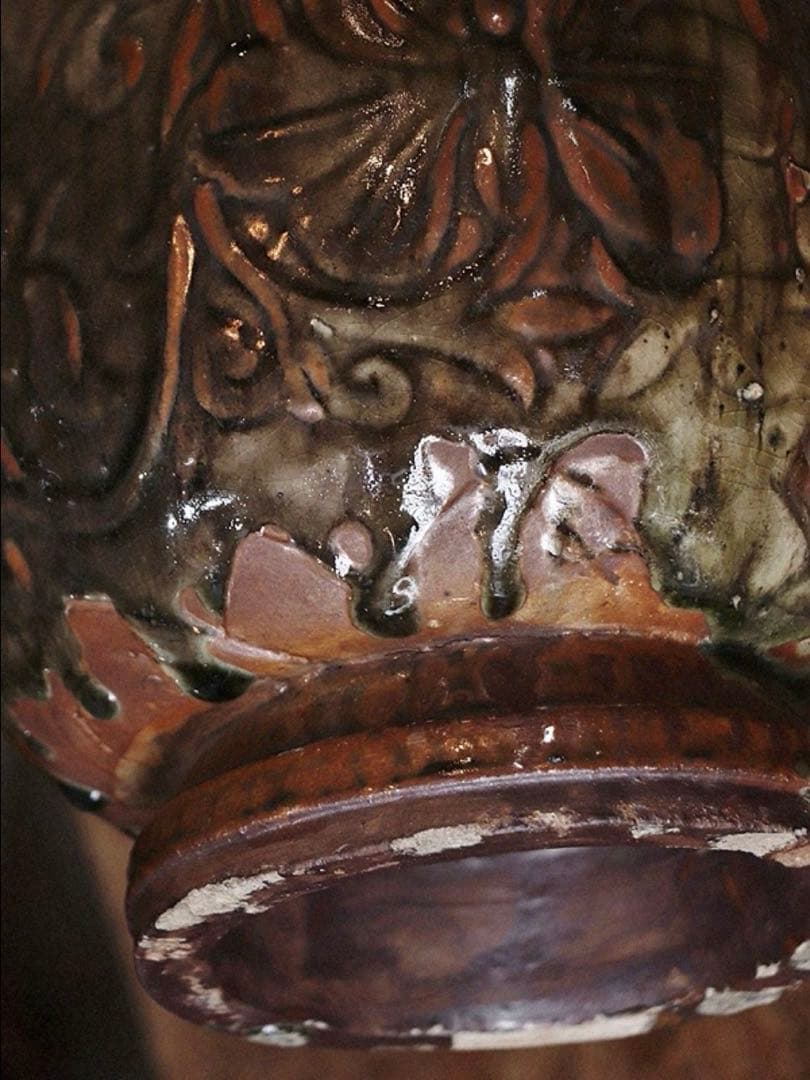 やちむん 琉球焼 壷屋焼 花瓶 花入れ 沖縄 焼き物 高さ44cm