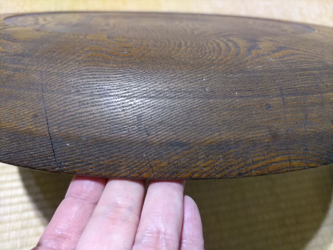 時代！　木地盆　大盆（57ｃｍ）　栓の木　酒器使いに