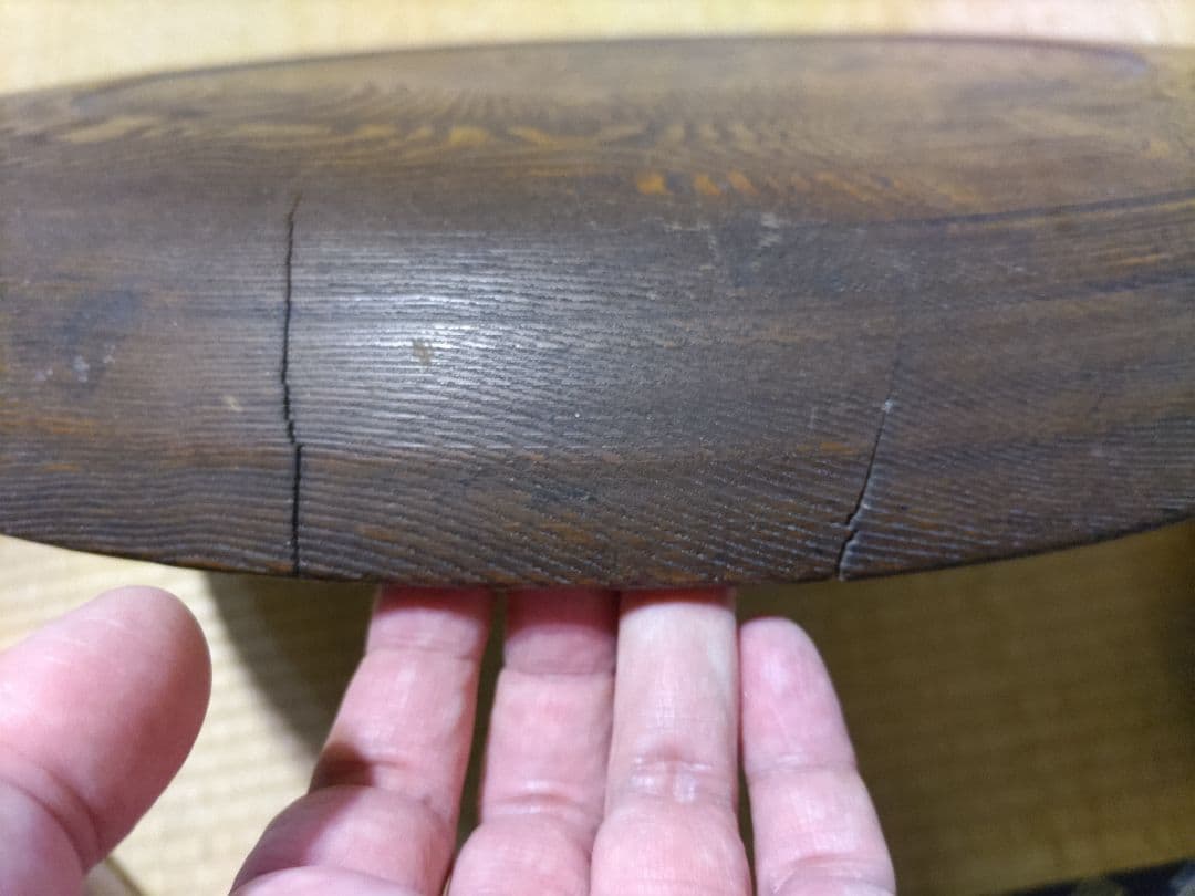 時代！　木地盆　大盆（57ｃｍ）　栓の木　酒器使いに