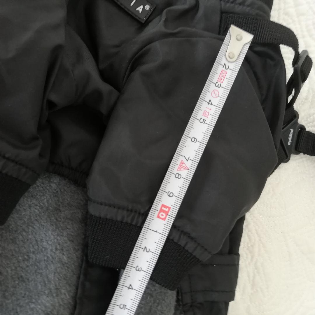 PUPPIA ハーネス一体型 背中開き 防寒 ジャンプスーツ 裏地フリースM